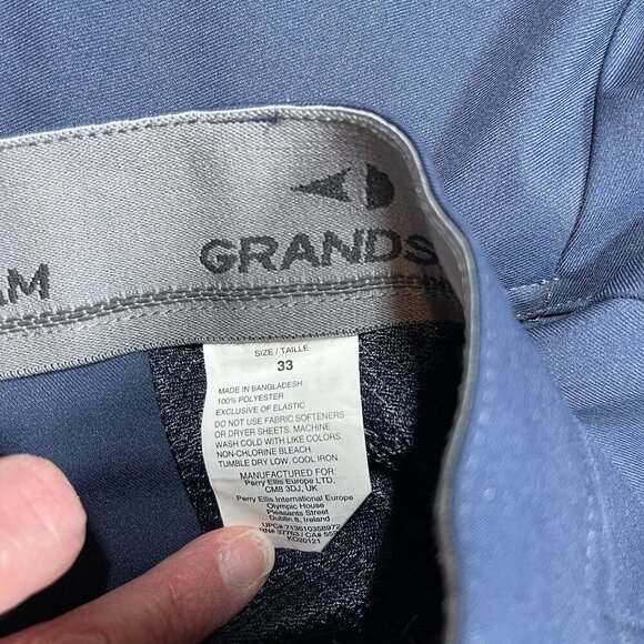 Grand Slam Navy Golf Shorts size 33 - Picture 3 of 5